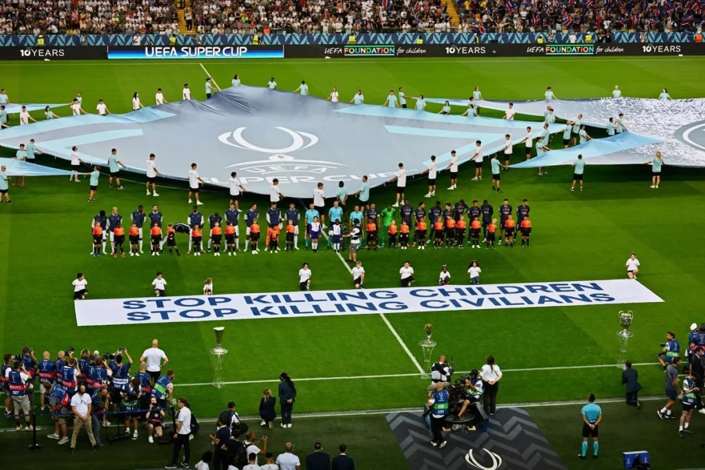 UEFA’dan ‘süper kupa’ maçında çağrı: Çocukları öldürmeyi durdurun