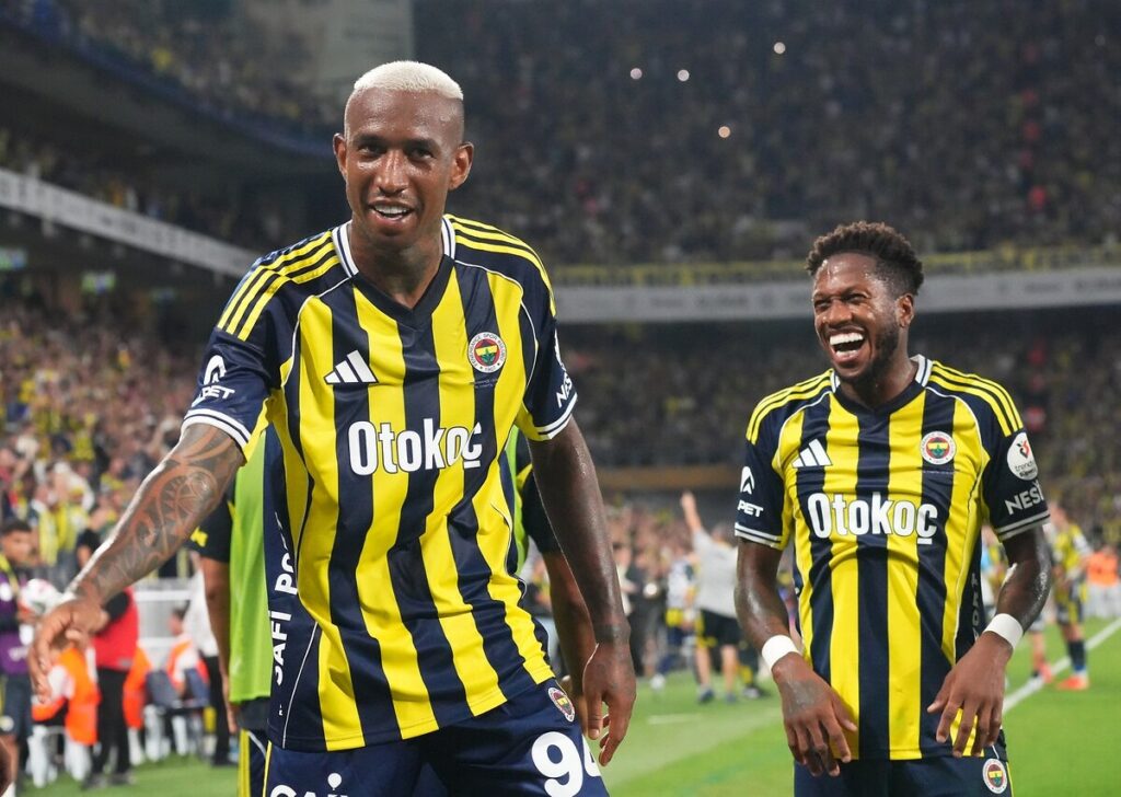 Talisca, Fred, sevinç, Fenerbahçe