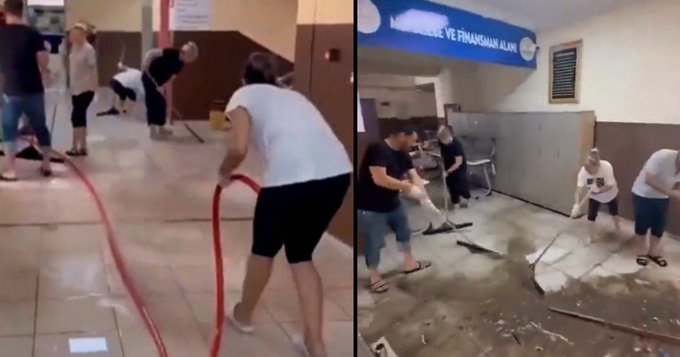 Eğitimde yeni dönem: Okulun tüm temizliğini öğretmenlere yaptırdılar