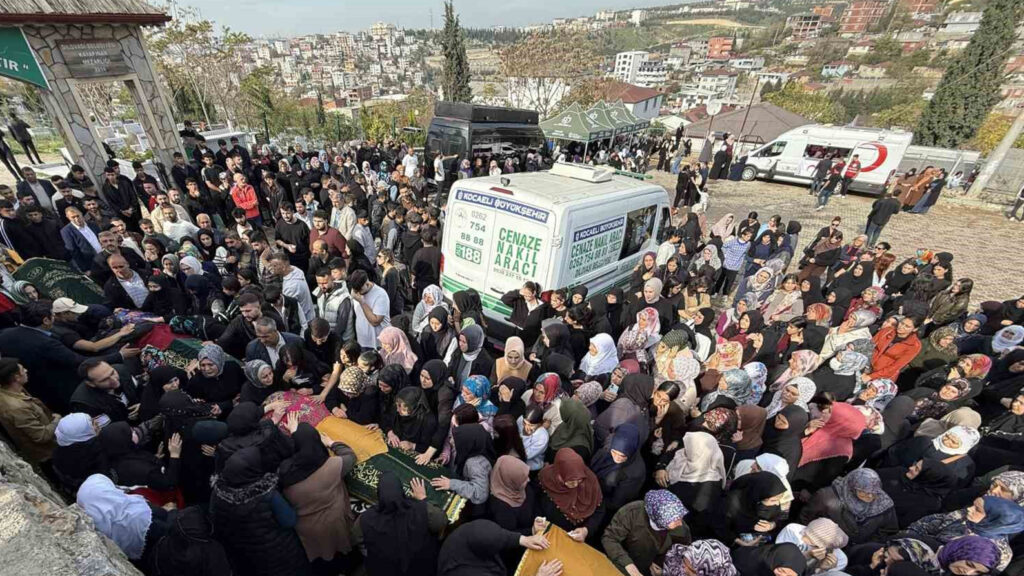 Kocaeli Dilovası’nda acı veda: Yaşamını yitiren 6 kişi gözyaşlarıyla toprağa verildi