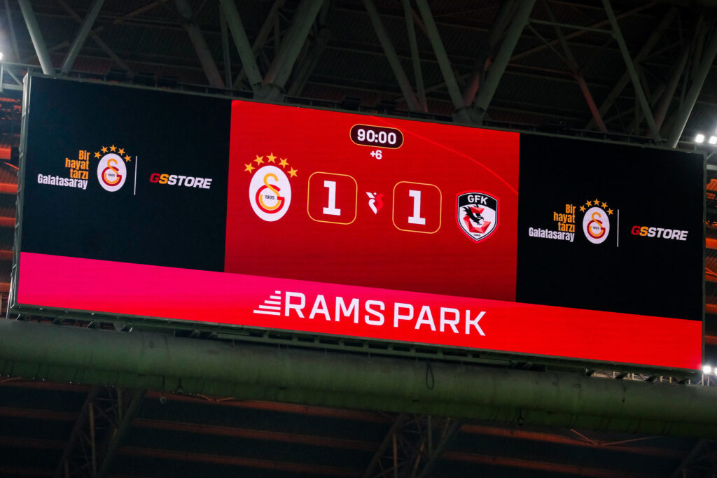 Galatasaray, Gaziantep FK, skorbord